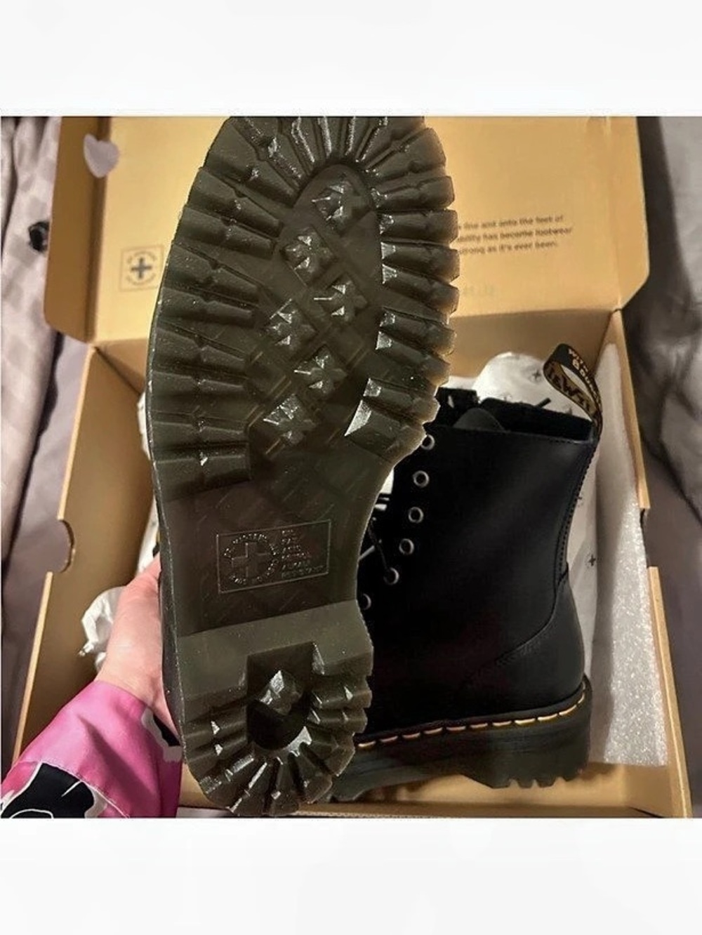 Dr. Martens Jadon Platform Boots Black US 9 - Picture 3 of 3
